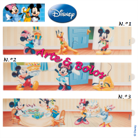 LÂMINAS DE AÇÚCAR MICKEY E AMIGOS